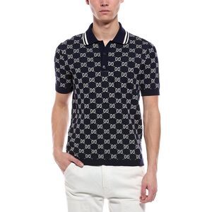 Gucci Mens  Polo Shirt, Navy